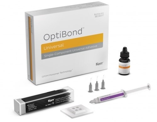 OptiBond Universal Bottle Kit-Набор (Бут.5 мл, палетки для смешивания 25 шт; протравлив. гель Gel Etchant (3 г) с насадки для шприца 10 шт; аппликаторы 100 шт.), 36517, Kerr 1231911862 - фото 435201