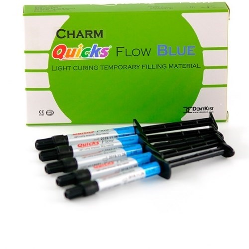 CharmQuicks Flow (ЧамКвикс Флоу) голубой шприц 5ш.х2г., DentKist 1231913315 - фото 436521