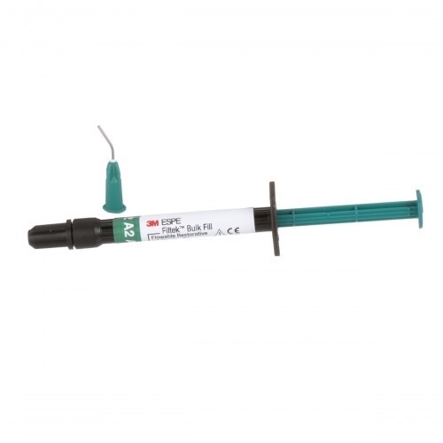 Filtek Bulk Fill Flowable, Оттенок A2, жидкотекучий композитный материал (2 шприца по 2 гр, 20 насадок), 4862A2, 3M 0001912119 - фото 436869