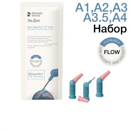 Neo Spectra ST Flow Compula Intro  Kit  - набор (капс.0,25х24шт) цв. A1/A2/A3/A3.5/A4 1231915136 - фото 437068