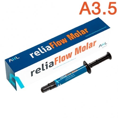 reliaFlow Molar цв. A3,5 шприц 2г, наконечники-текучий композит низкой текучести, AHL 1231912806 - фото 437398