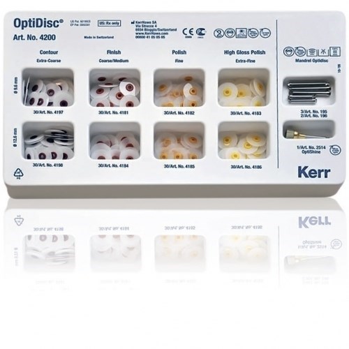 4200 Набор дисков OptiDisc (8 видовх30шт.+5дискодерж.+1 шетка Оптишайн) Kerr 0001911931 - фото 438863