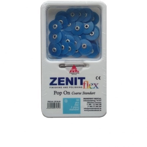 Диски Zenit flex Pop On грубые D14мм синие (50шт/1 дискодер) 0001916648 - фото 438918