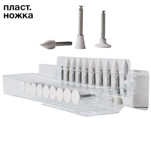 Полиры силиконовые Ensmart Pin (бел. груб.), АССОРТИ 30шт. на пласт.ножке, (ENP 125/1,2,3), Kagayaki 1231914629 - фото 439317