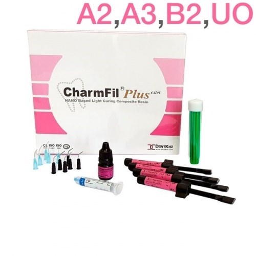 CharmFil Plus НАБОР 4 шпр. (A2, A3, B2, UO)- бонд CharmBond 5 мл, гель для протравки, DENTKIST 1231913743 - фото 440196