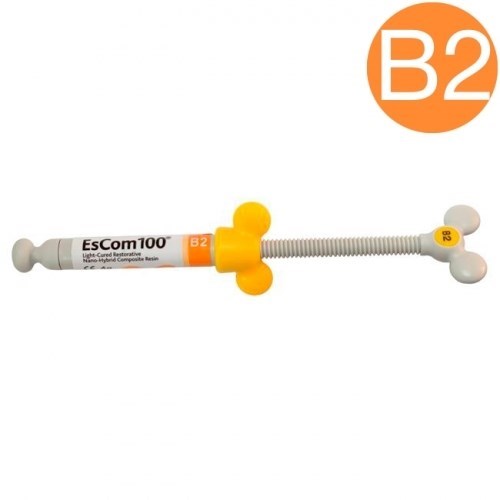 Escom 100 цвет B2, шприц (4гр.) световой композит эском, Spident 0001912777 - фото 440297
