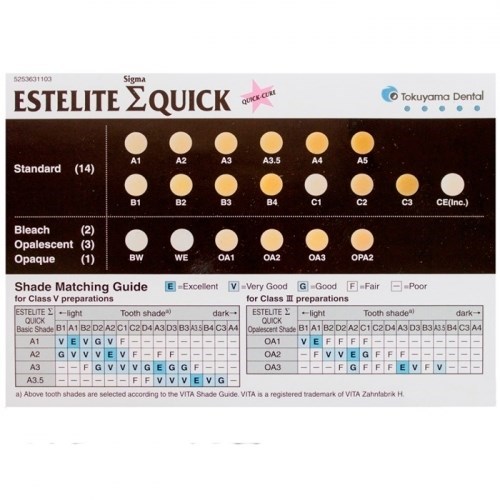 Estelite Sigma Quick C1 шприц (3.8гр/2мл), Tokuyama Dental 0001911561 - фото 440528