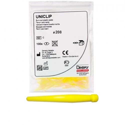 Штифты Uniclip 0,8mm №208 (желтые) 100шт. 00000002279 - фото 442107