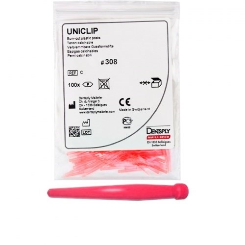 Штифты Uniclip 0,8mm №308 (красные) 100шт. 00000002504 - фото 442110