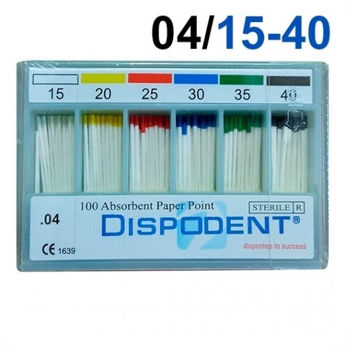 Абсорберы конусные 04 №15-40 (100шт), Dispodent 1231913213 - фото 442317
