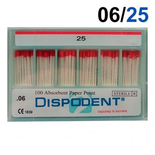 Абсорберы конусные 06 №25 (100шт), Dispodent 0001916486 - фото 442360