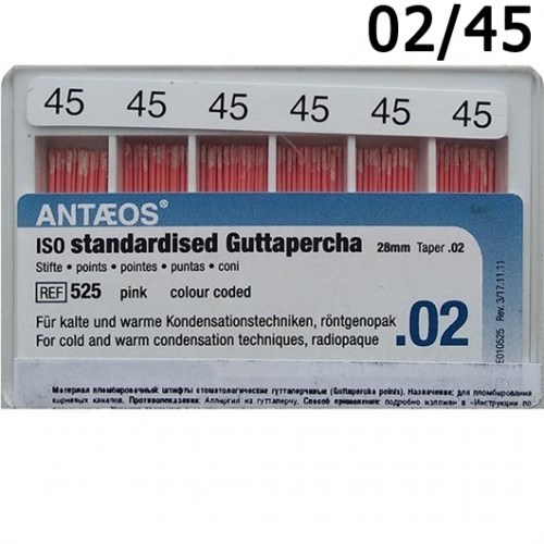 Guttapercha 02 №45 (L:28) 120 шт., VDW 0001912902 - фото 442544