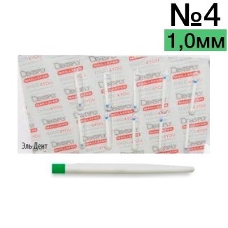Штифты стекловолоконные EasyPost №4 1,0мм зеленые (10шт), Maillefer 00000909470 - фото 443294