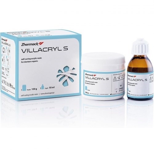 Villacryl S (100гр+50мл) пластмасса для ремонта протезов, цвет V4, EVERALL7 00000910428 - фото 446132