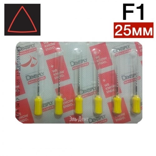 ProTaper ручной F1 (25мм) (6шт.) жел. 00000002501 - фото 447749