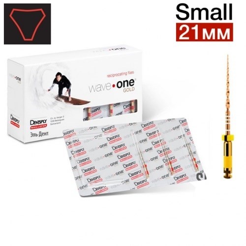 WaveOne Gold Small 21мм (6 шт.) - реципрокный инструмент эндодонтический в блистерах 1231914930 - фото 448256