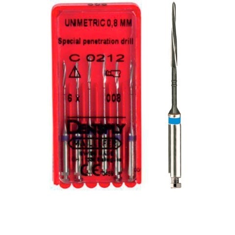 Penetration drill №110 (6 шт.), 1 полоса, синий, Maillefer 00000910063 - фото 448287