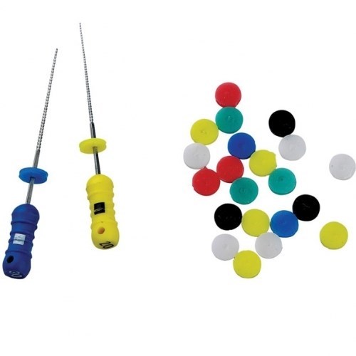 Endo-Stops 120шт.-ограничители для эндодонтические инструментов без отверстий, 6цветов., ДИАДЕНТ 0001913446 - фото 448363