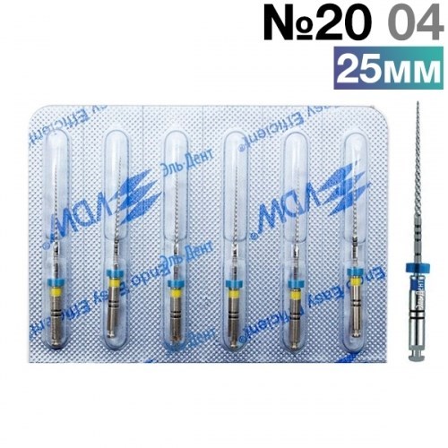 FlexMaster Тейпер NiTi №20 04 L25, VDW 0001910856 - фото 448525