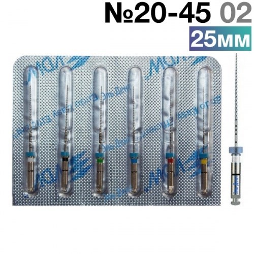 FlexMaster Тейпер NiTi №20-45 02 L25, VDW 0001912488 - фото 448531