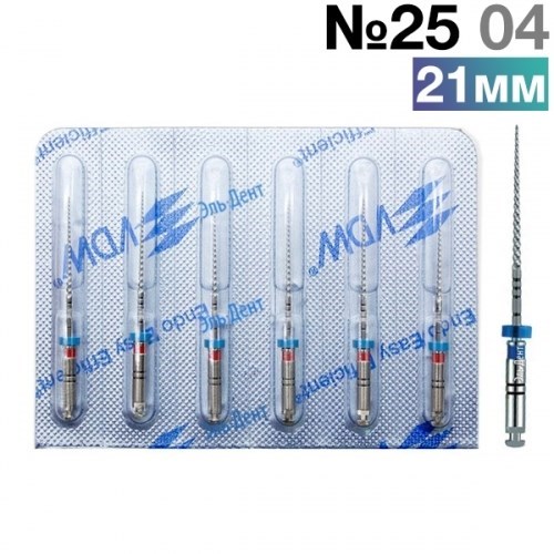 FlexMaster Тейпер NiTi №25 04 L21, VDW 0001916102 - фото 448532