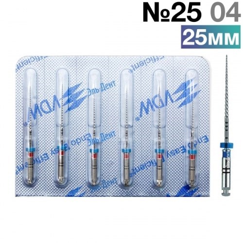 FlexMaster Тейпер NiTi №25 04 L25, VDW 0001910857 - фото 448536