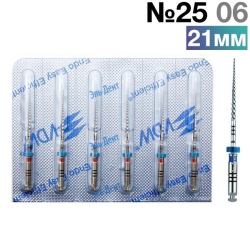 FlexMaster Тейпер NiTi №25 06 L21, VDW 0001914556 - фото 448540