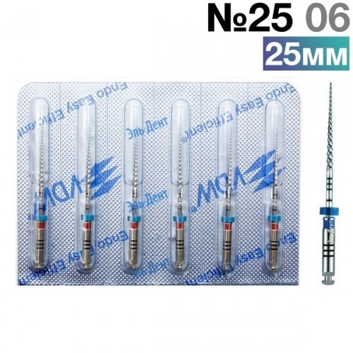 FlexMaster Тейпер NiTi №25 06 L25, VDW 0001910853 - фото 448542
