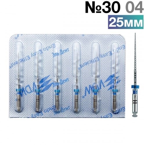 FlexMaster Тейпер NiTi №30 04 L25, VDW 0001910858 - фото 448547