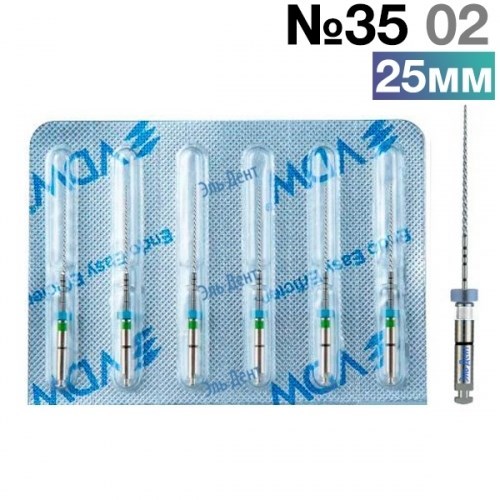 FlexMaster Тейпер NiTi №35 02 L25, VDW 1231914183 - фото 448553