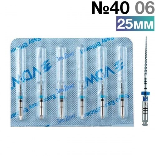 FlexMaster Тейпер NiTi №40 06 L25, VDW 1231915569 - фото 448569