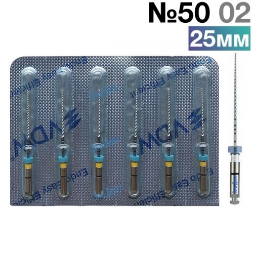 FlexMaster Тейпер NiTi №50 02 L25, VDW 1231911225 - фото 448575