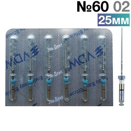 FlexMaster Тейпер NiTi №60 02 L25, VDW 1231911226 - фото 448580