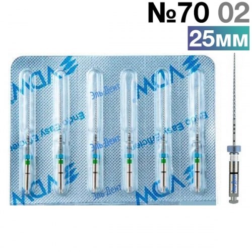 FlexMaster Тейпер NiTi №70 02 L25, VDW 1231911227 - фото 448585