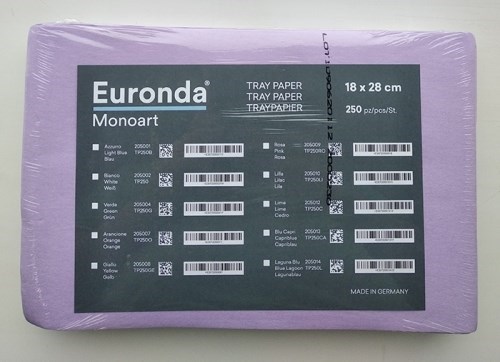 Салфетки автоклавируемые для подносов ЛИЛОВЫЕ 18х28 см (250 шт), EURONDA 1231912252 - фото 449255