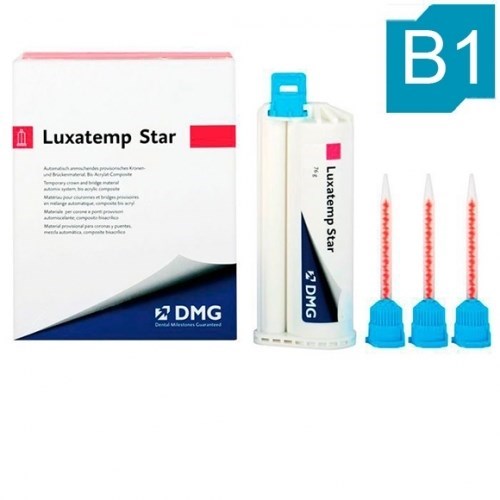 Luxatemp Star Automix B1 (1 картридж 50мл (76г)+15 насадок), самополимеризующийся композит 110910, DMG 1231914493 - фото 449880