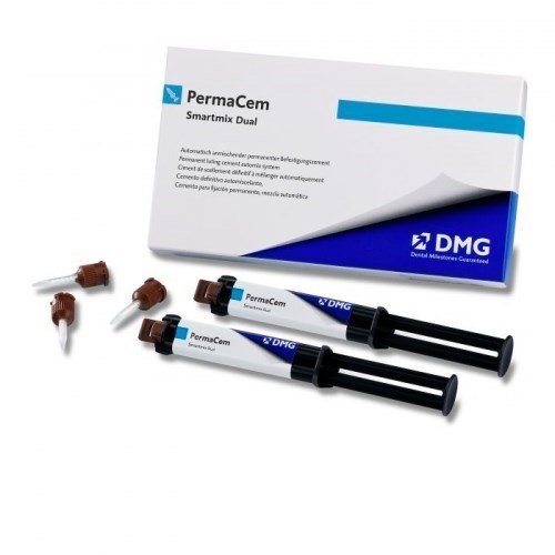Permacem Smartmix Dual (2 шприца х 10гр) композитный цемент двойного отверждения 212035, DMG 00000002335 - фото 450745