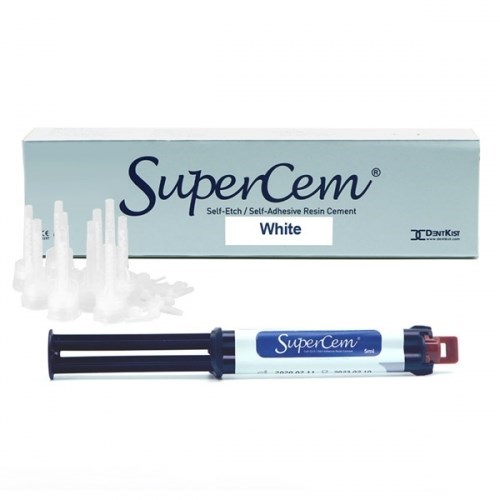 SuperCem белый (1 картридж 5мл, 10 смесительных наконечников, 10 канюль)/DentKist 1231913318 - фото 450760