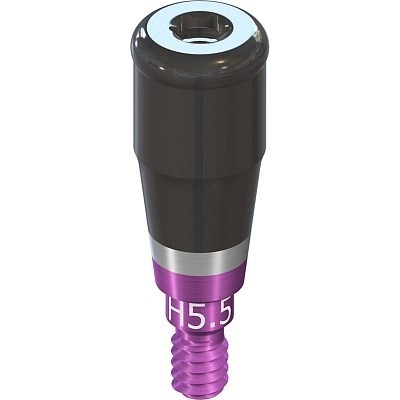 Абатмент Novaloc, с винтом, прямой 0°, RB/WB, диаметр 3.8 мм, высота десны 5,5 мм. 062.4505 - фото 453364