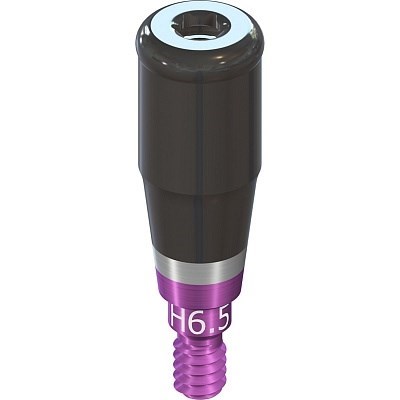 Абатмент Novaloc, с винтом, прямой 0°, RB/WB, диаметр 3.8 мм, высота десны 6,5 мм. 062.4506 - фото 453365