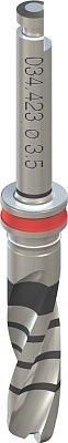 Короткое спиральное сверло PRO для хирургии по шаблонам 16 мм, Ø3,5 мм, L 32 мм, Stainless steel 034.423 - фото 453710