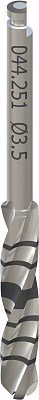 Длинное спиральное сверло PRO, Ø 3,5 мм, L 41 мм, Stainless steel 044.251 - фото 453716