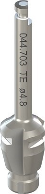 Короткое профильное сверло TE WN, Ø 4,8 мм, L 28 мм, Stainless steel 044.703 - фото 453810