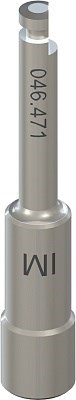 Короткий переходник для наконечника, Stainless steel 046.471 - фото 453873