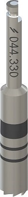 Короткая фреза для удаления имплантата, Ø 3,3 мм, L 32 мм, Stainless steel 044.330 - фото 453978
