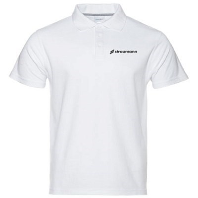 Футболка-поло белая с логотипом Straumann, мужская, размер XL POLO-XL-MAN - фото 454035