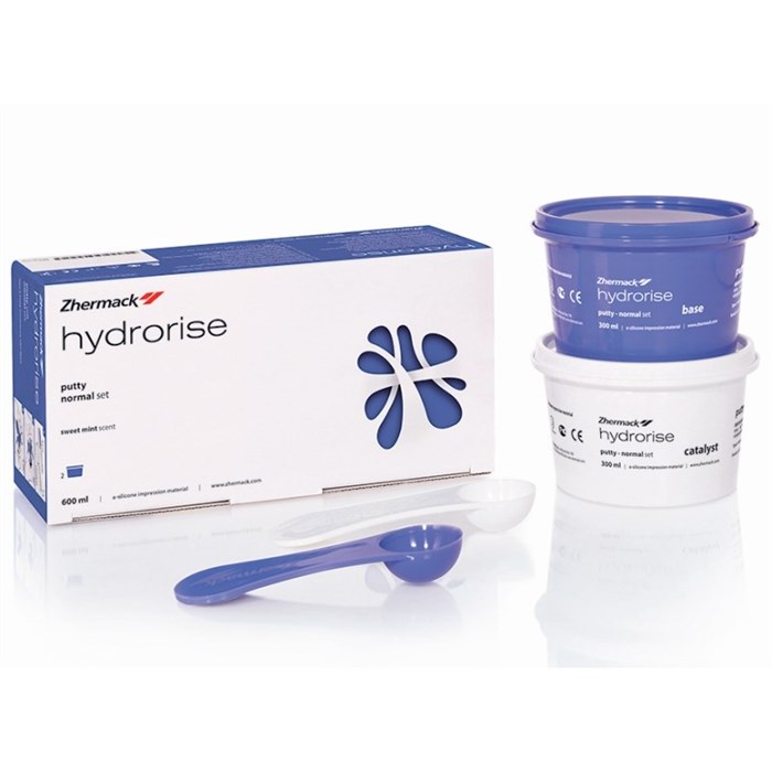 Слепочная масса А-силикон HYDRORISE PUTTY Normal Set для несьёмных протезов , оттискный (2 х 300 мл) C207010 - фото 456882
