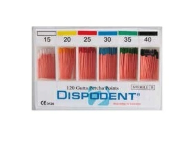 Pearl Dent Co., Ltd Штифты гуттаперчевые 02 №10, 120 шт (Dispodent) st112180 - фото 457028