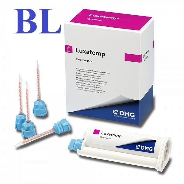 LUXATEMP Fluorescence, картридж 76 г, оттенок BL, материал для изготовления временных коронок. 110589 - фото 457371