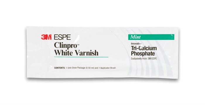 Clinpro™ White Varnish, мята, 50 шт (12249) – фторсодержащее покрытие с трикальцийфосфатом 7100063550/12249 - фото 457398